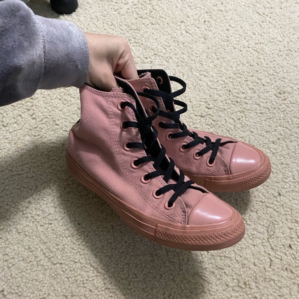 OPI x Chuck Taylor Converse Pink High Top 'Edinburgh-er & Tatties' Women 6
